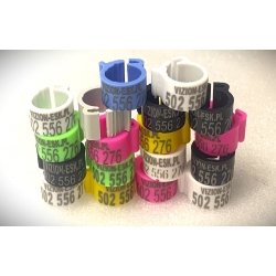 Znacznik fi 8x8mm z nadrukiem numeru telefonu 100szt.